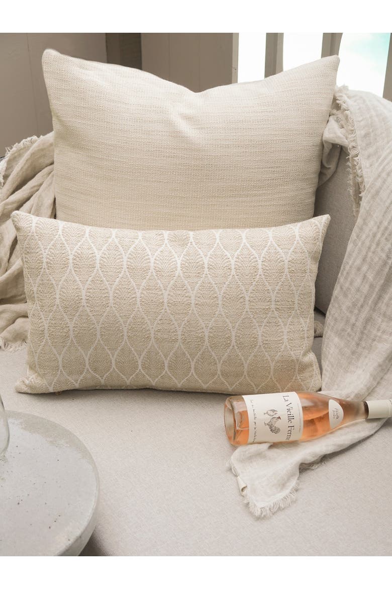 Seaside Smooth Indoor Outdoor Pillow, Alternate, color, Beige