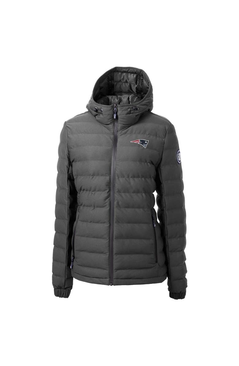 Cutter & Buck Women's Cutter & Buck  Gray New England Patriots Mission Ridge Repreve Eco Insulated Full-Zip Puffer Jacket, Alternate, color, 