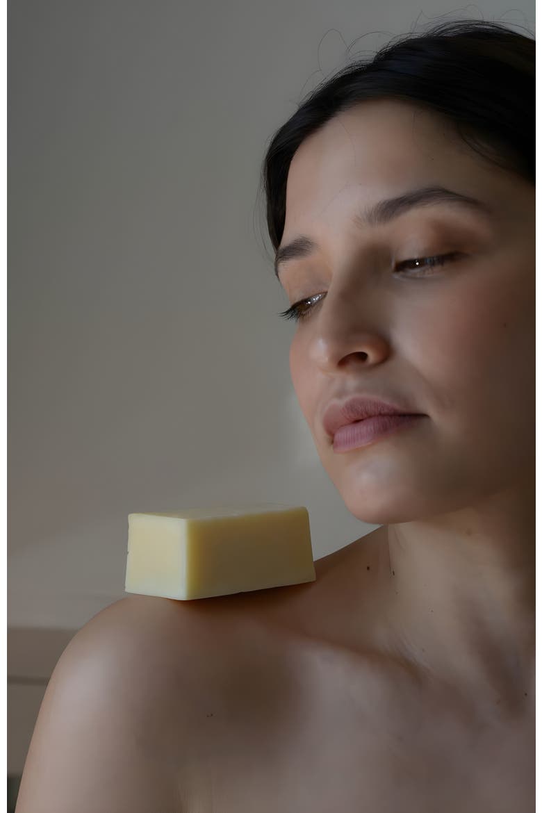 Vetiver Grounding Bar Soap, Main, color, Off-white