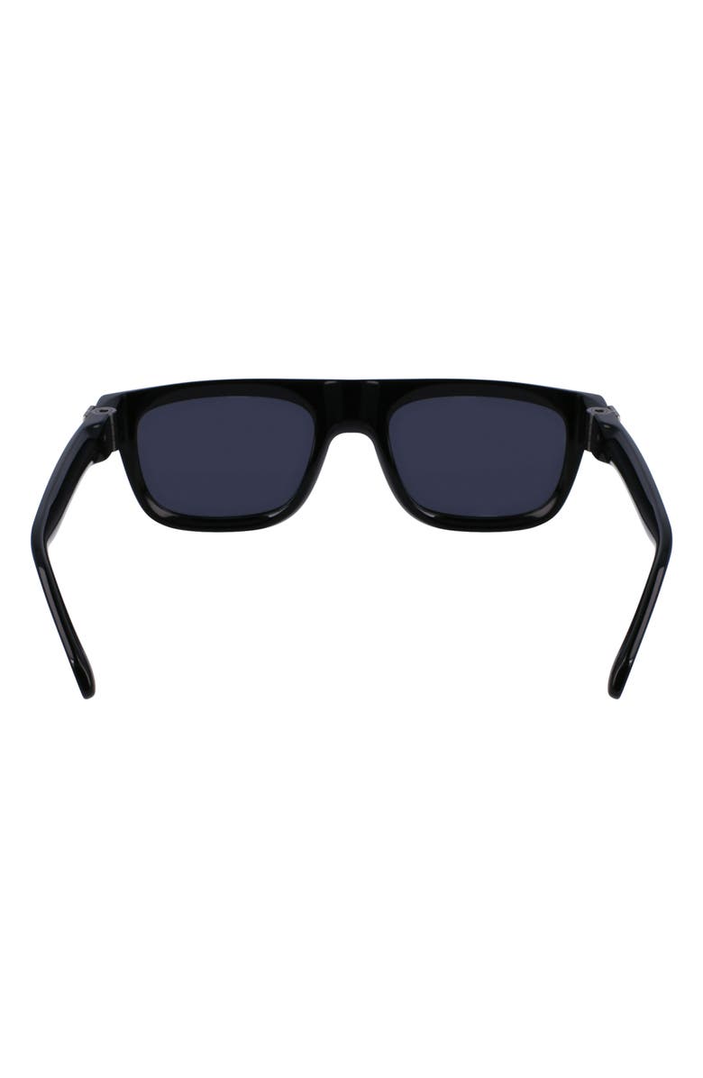 FERRAGAMO Prisma 56mm Square Sunglasses, Alternate, color, Black