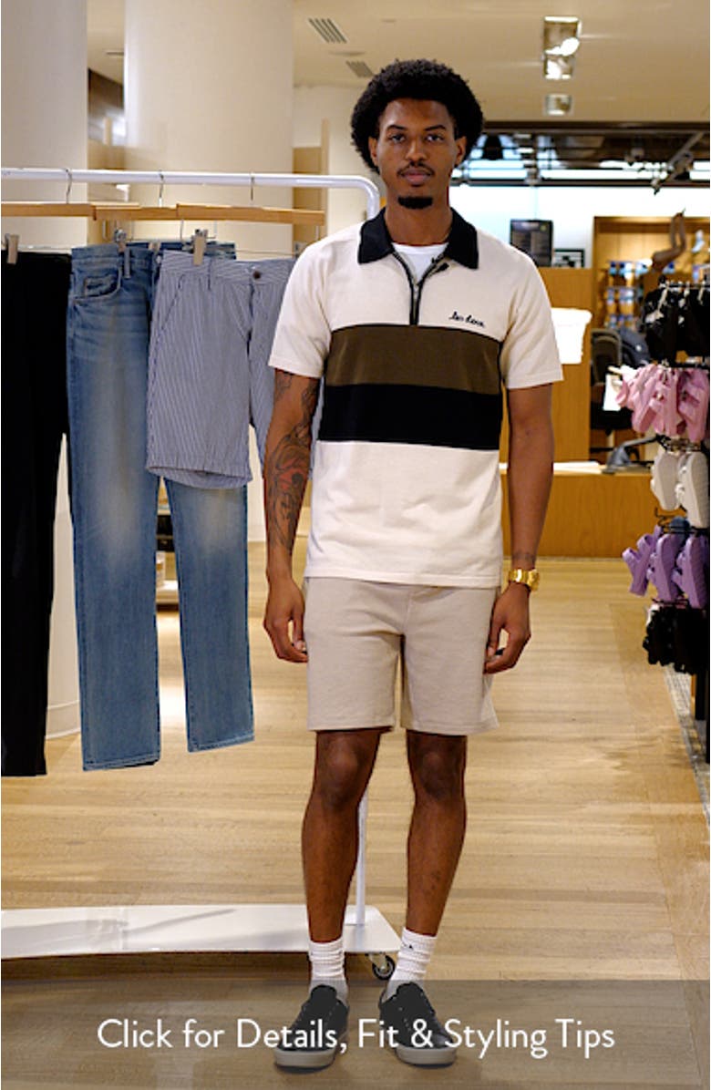 Raul Colorblock Stripe Zip Polo, sales video thumbnail