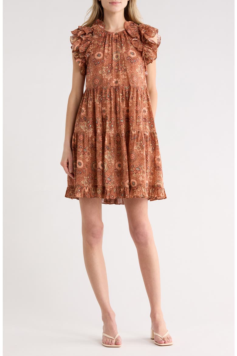 Adele Dress, Main, color, BROWN/ ROSEBUD