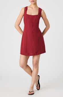French Connection Birdie Square Neck Minidress