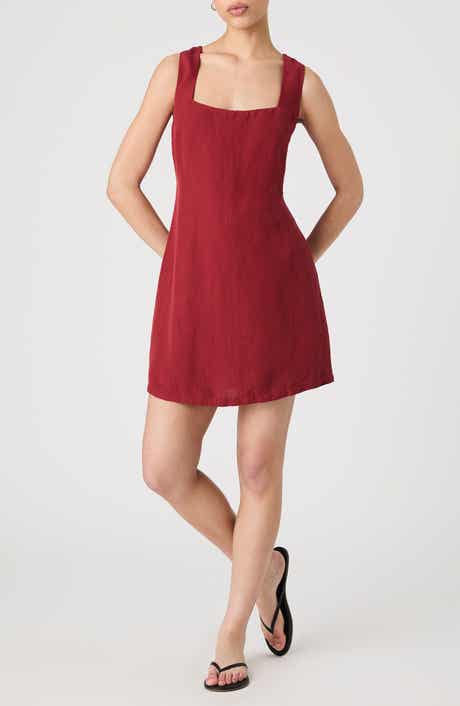 French Connection Birdie Square Neck Minidress
