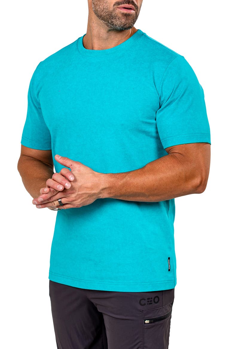 Marthyr Cotton Blend T-Shirt, Alternate, color, GREEN