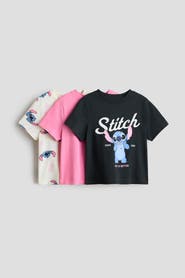 H&M 3-pack printed jersey tops