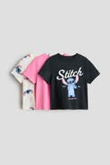 H&M 3-pack printed jersey tops