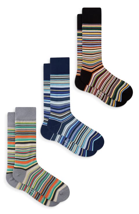 3-Pack Striped Socks