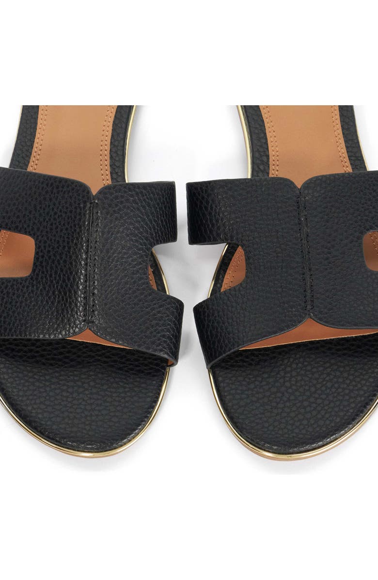 Dune London Ludlowss Faux Leather Slide Sandal, Alternate, color,