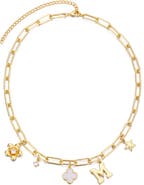 Adornia Initial Charm Pendant Necklace