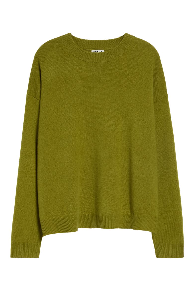 Serrano Relax Fit Cashmere Crewneck Sweater, Main, color, PEAR