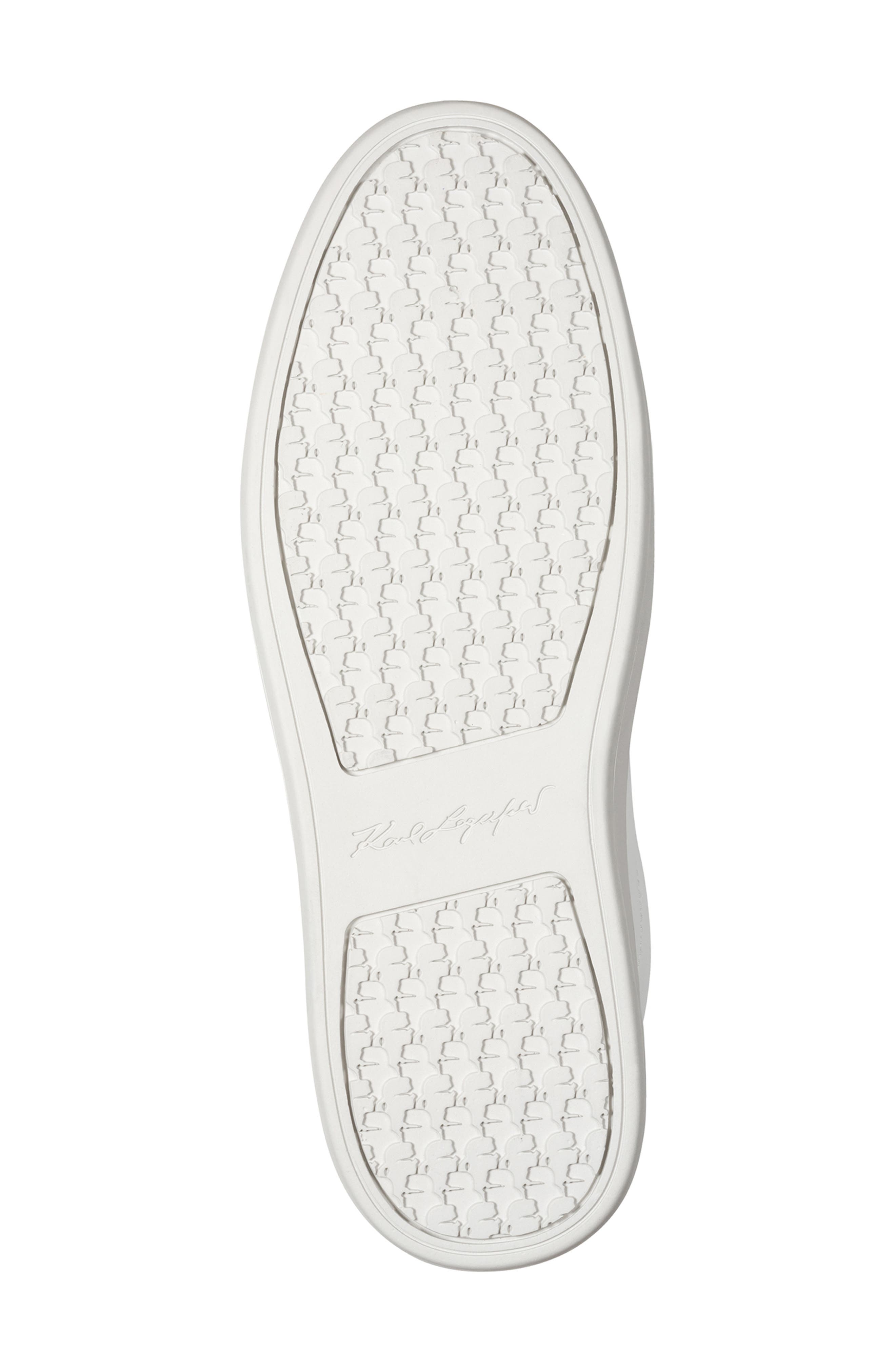 Philippe Mixed Media Sneaker, Alternate, color, WHITE/ BLUE
