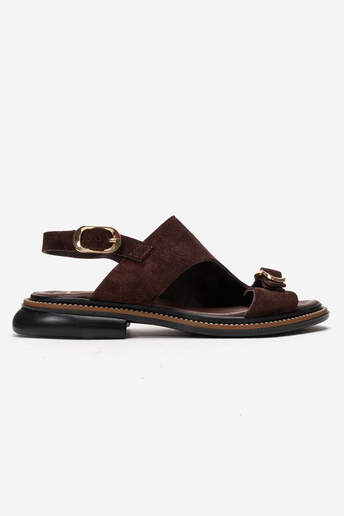 Cruel Leather Sandal, Alternate, color, Brown Suede