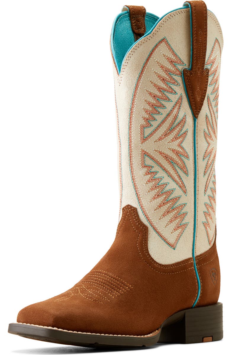 Ariat Round Up Ruidoso Leather Cowboy Boot, Alternate, color, Brown