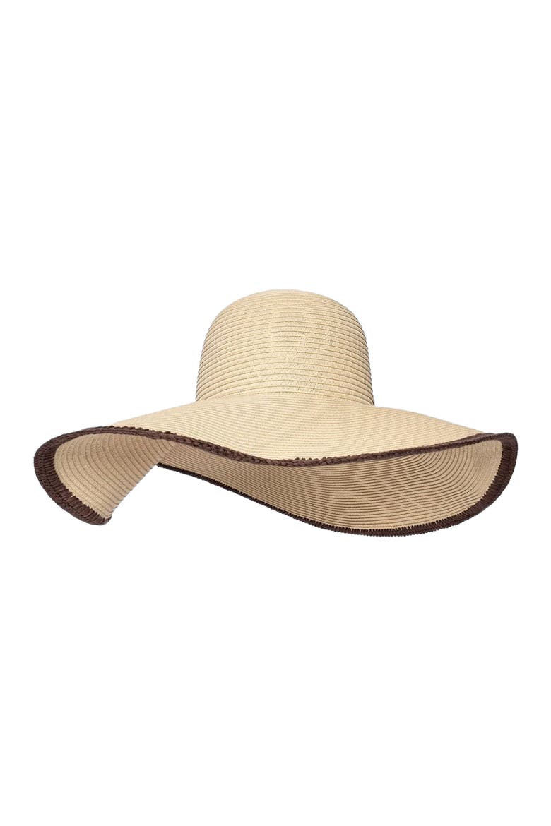 Sandrine Raffia Oversized Sun Hat, Main, color, Natural