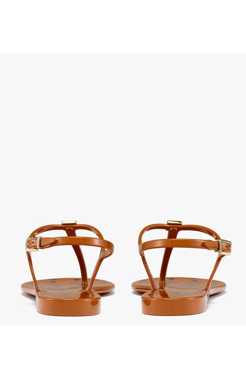 Mcm Monogram Jelly Sandals In Brown