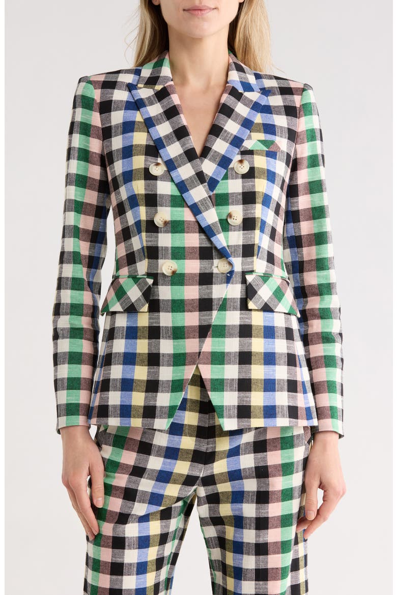 Miller Check Cotton Blend Dickey Jacket, Main, color, GREY MULTI
