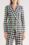 Veronica Beard Miller Check Cotton Blend Dickey Jacket