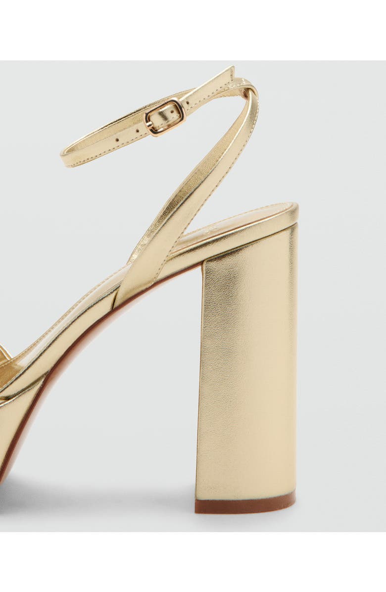 MANGO Ankle Strap Platform Sandal, Alternate, color,