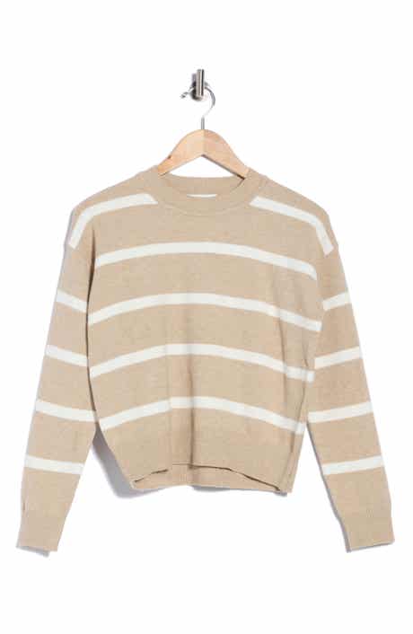Striped Crewneck Pullover Sweater