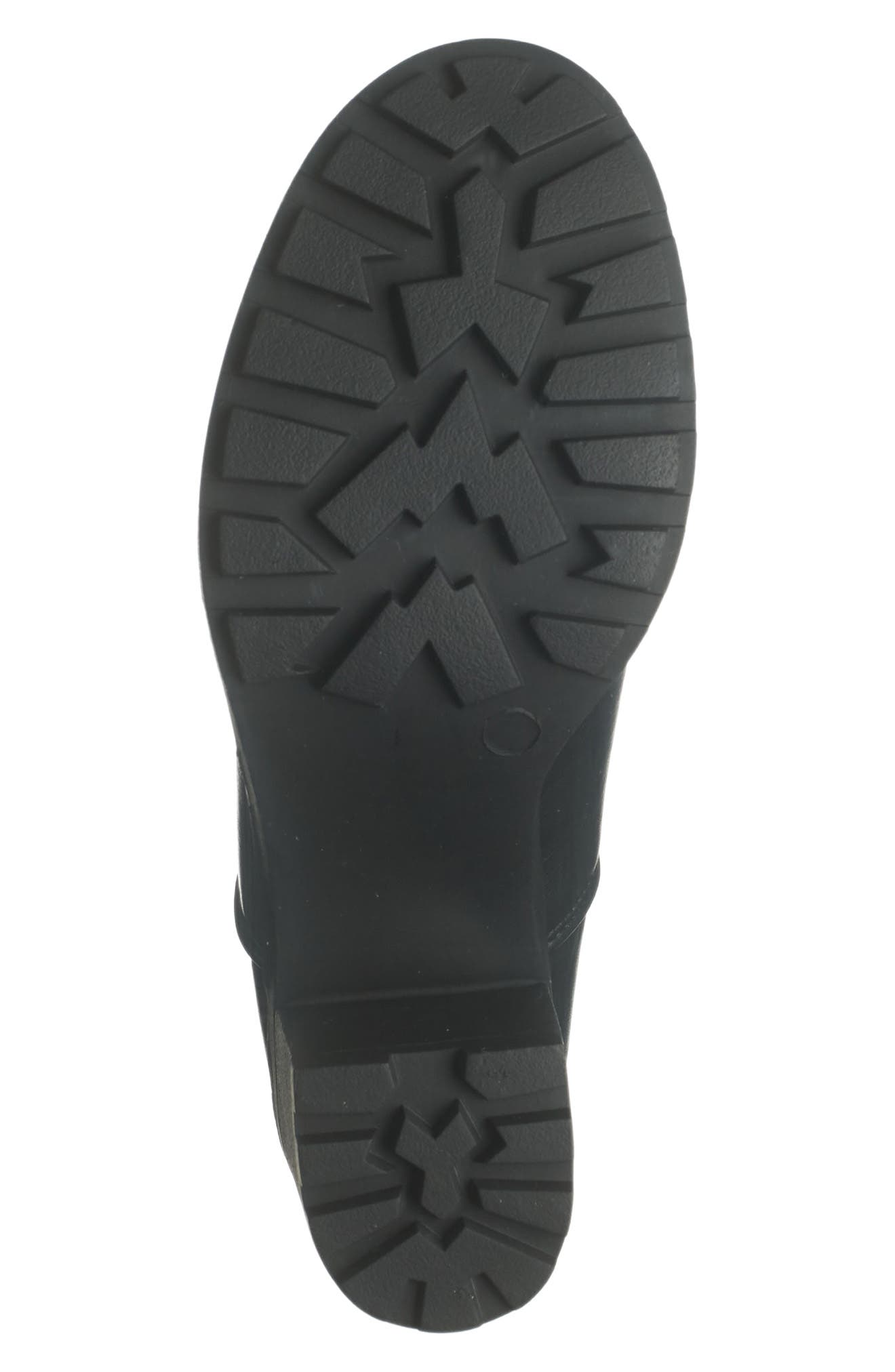 CHASE AND CHLOE Chase & Chloé Leo Lug Sole Bootie, Alternate, color, Black Pu