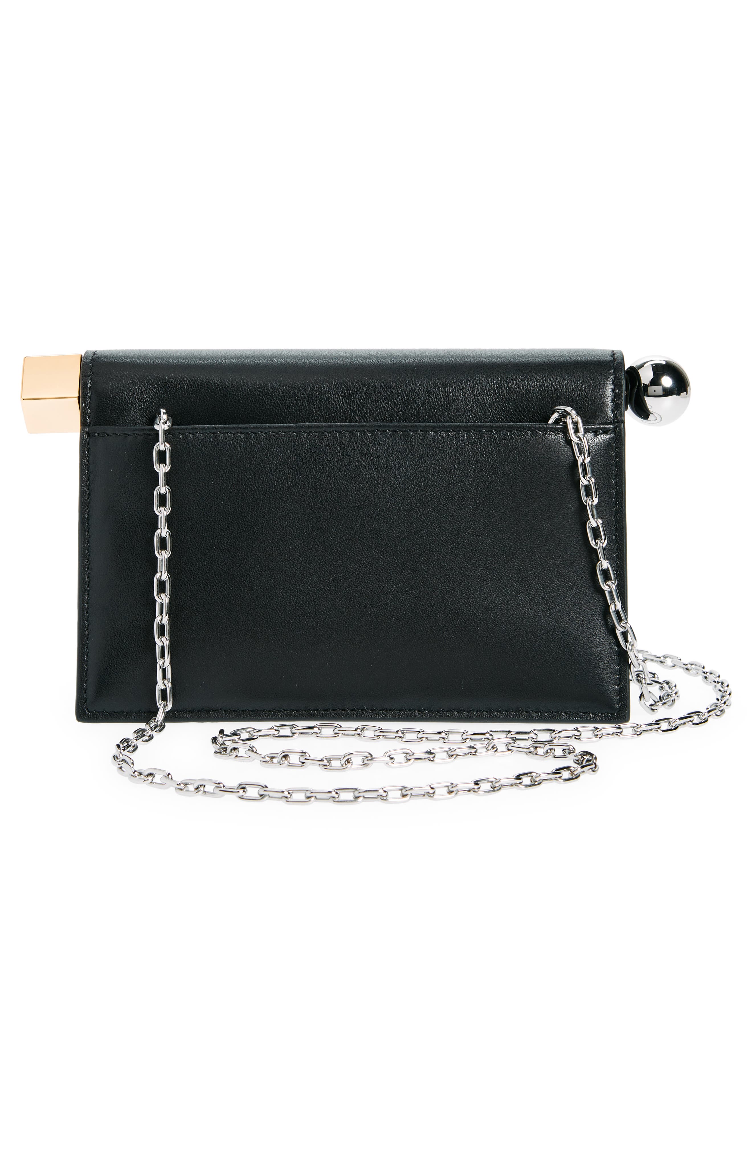 Jacquemus La Petite Pochette Rond Carré Clutch, Alternate, color, 