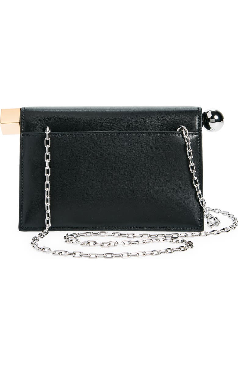 Jacquemus La Petite Pochette Rond Carré Clutch, Alternate, color, Black 990