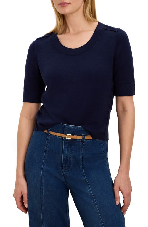 Nic + Zoe Nic+zoe Pure Cotton Sweater Tee In Transparent