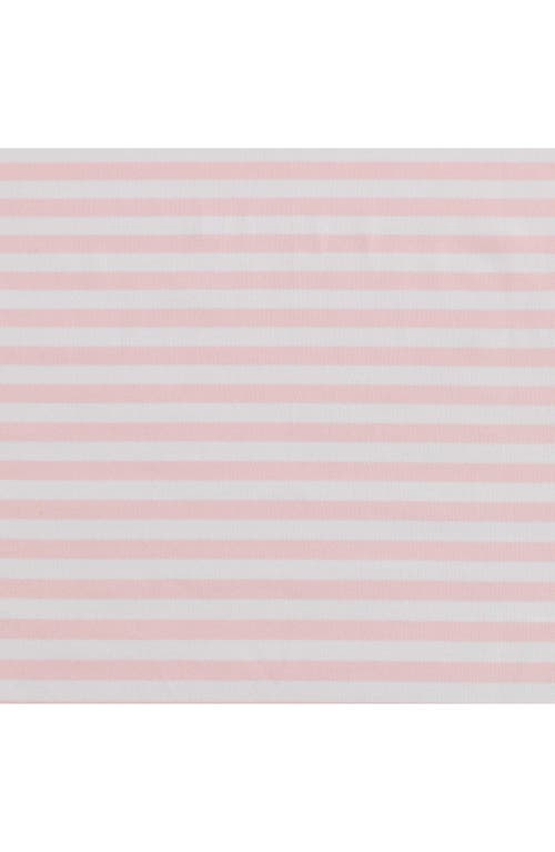 Eddie Bauer Little Stripe Microfiber Sheet Set In Light Pink/white