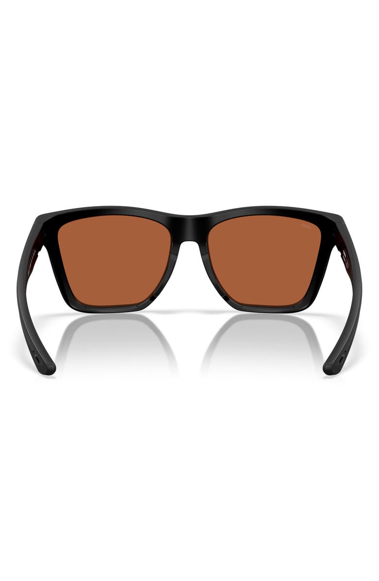 Costa Del Mar Panga II 57mm Sunglasses, Alternate, color, Matte Black / Green