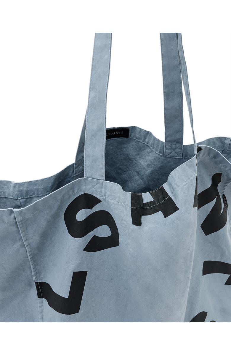 AllSaints Large Tierra Canvas Tote Bag, Alternate, color, Stonewash Blue