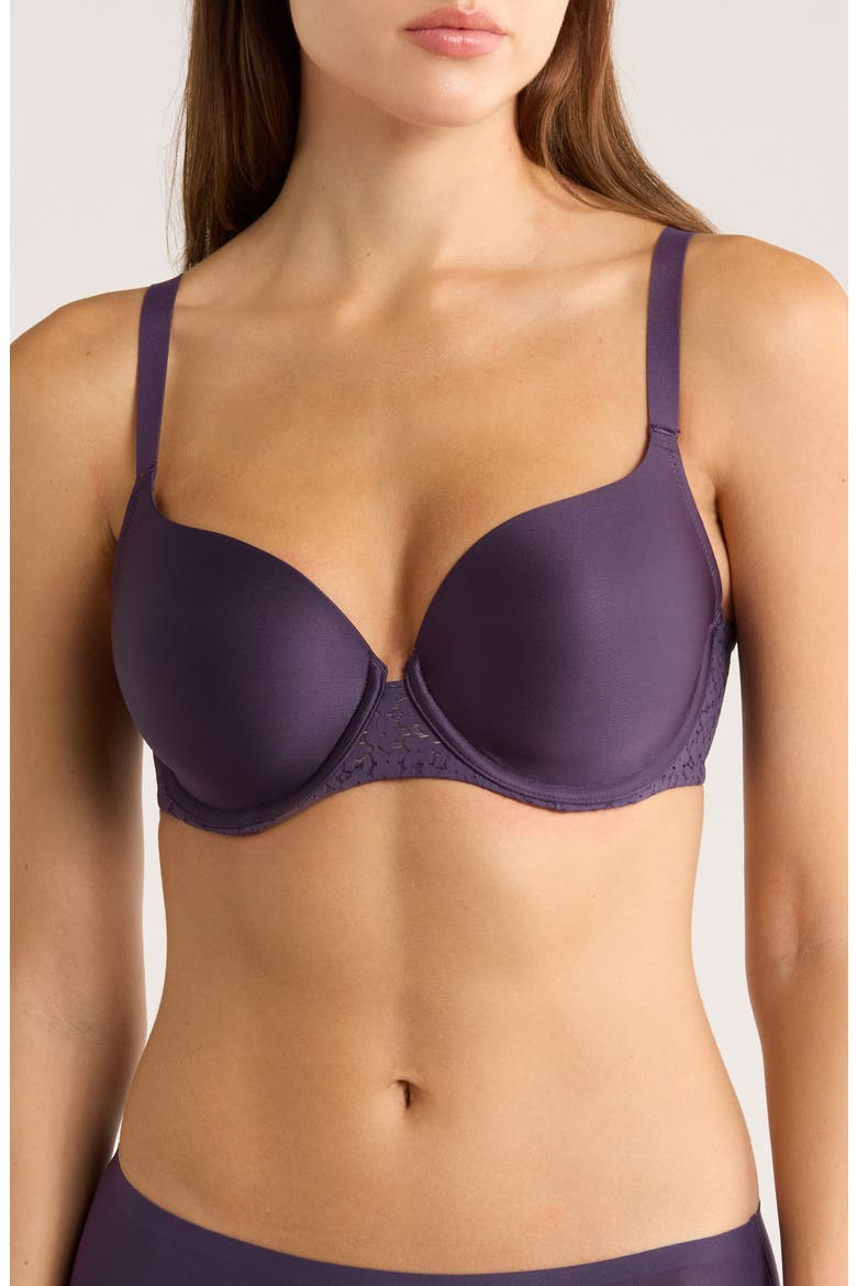 Norah Sweetheart Underwire T-Shirt Bra, Main, color, FATAL VIOLET