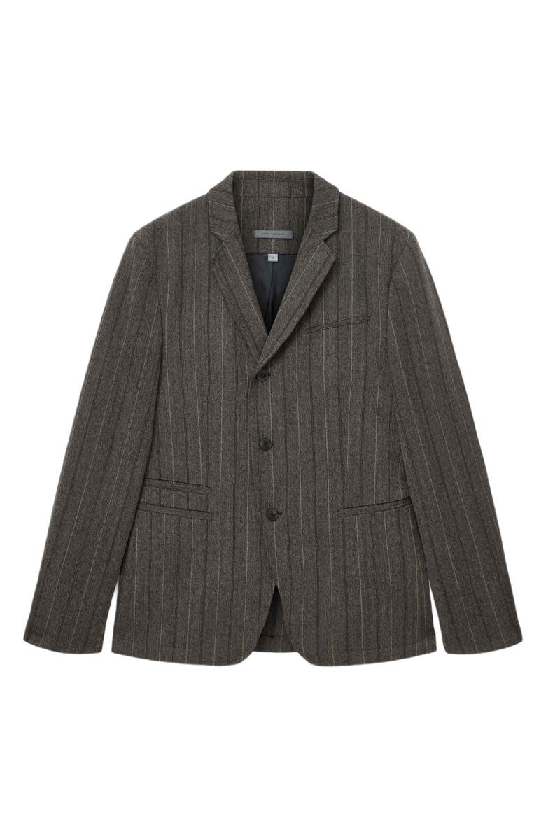 John Varvatos Silo Stripe Wool Blazer, Alternate, color, Dark Brown