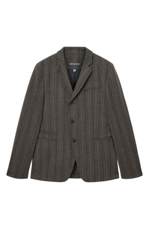 John Varvatos Silo Stripe Wool Blazer In Gray