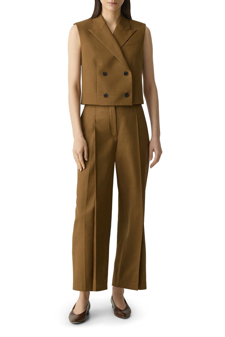 Double Breasted Crop Vest (Women) | Nordstrom
