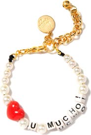 Venessa Arizaga Love You Mucho Pearl Bracelet