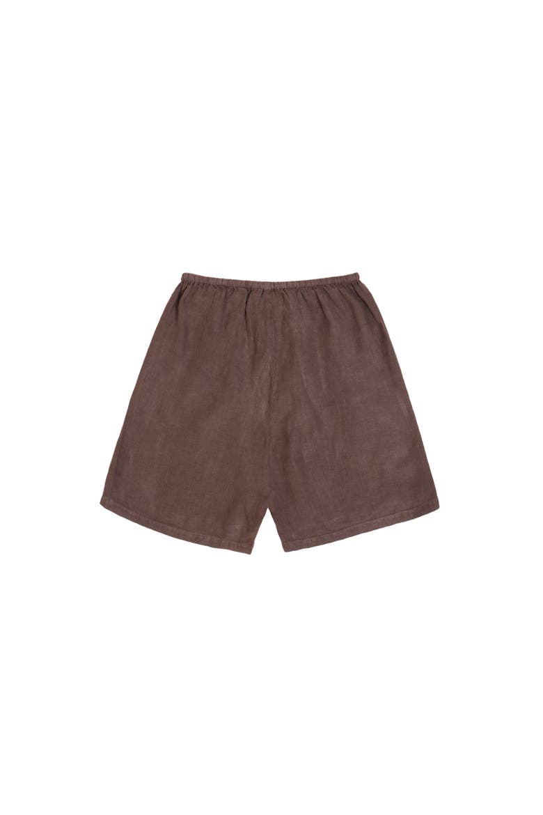Linen Shorts, Alternate, color, Mocha