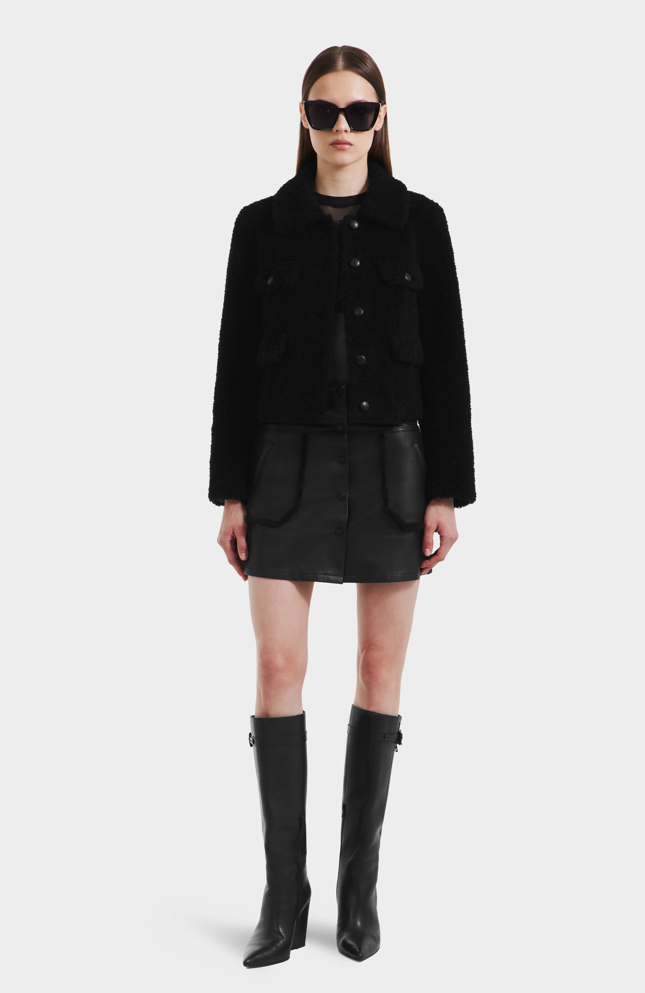 Blair Short Wool Teddy Jacket - image 2