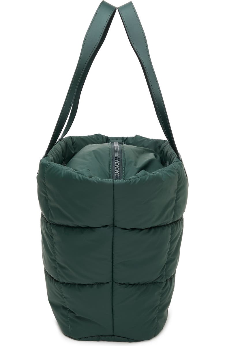 VeeCollective Porter Basque Quilted Recycled Nylon Tote, Alternate, color, Bottle Green