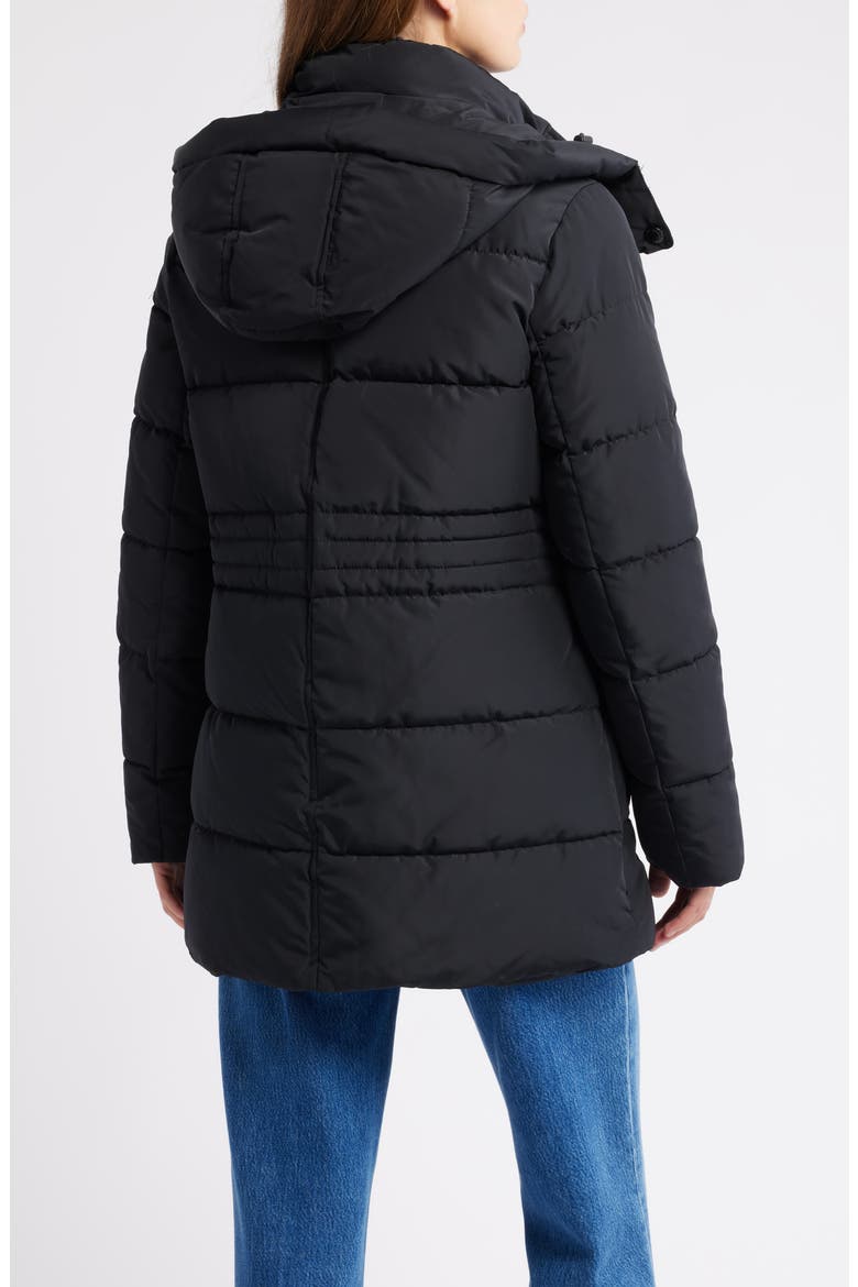 Parka with Removable Hood, Alternate, color, BLACK