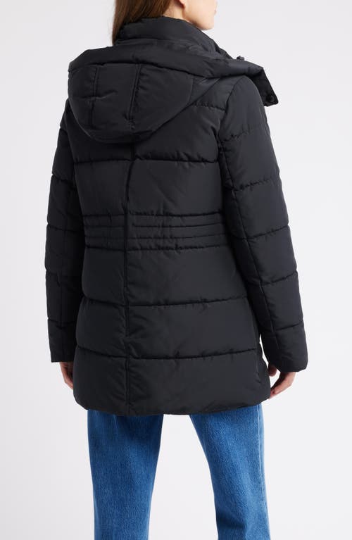 Sam Edelman Parka With Removable Hood In Black