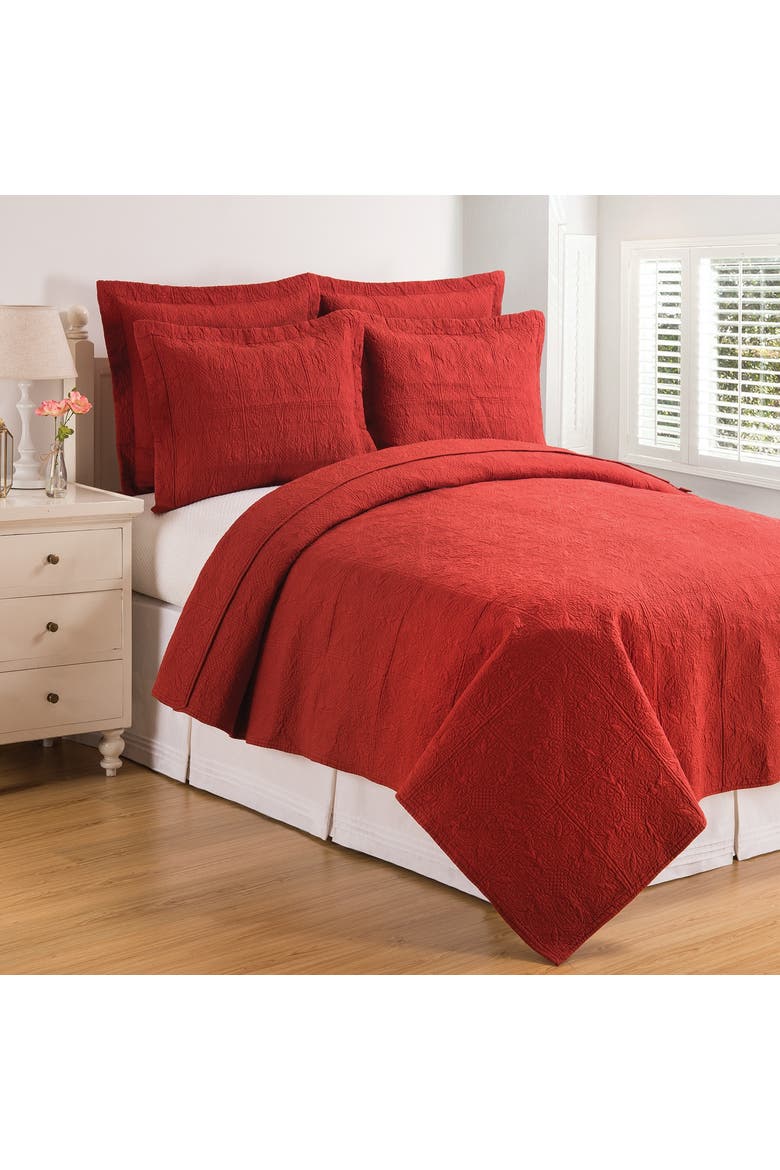 Paprika Matelasse Cotton Euro Sham 26" x 26", Alternate, color, Orange