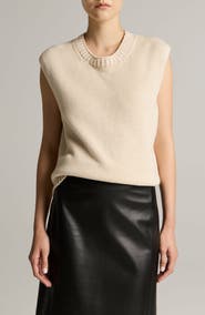 Vince Asymmetric Crewneck Sweater Vest