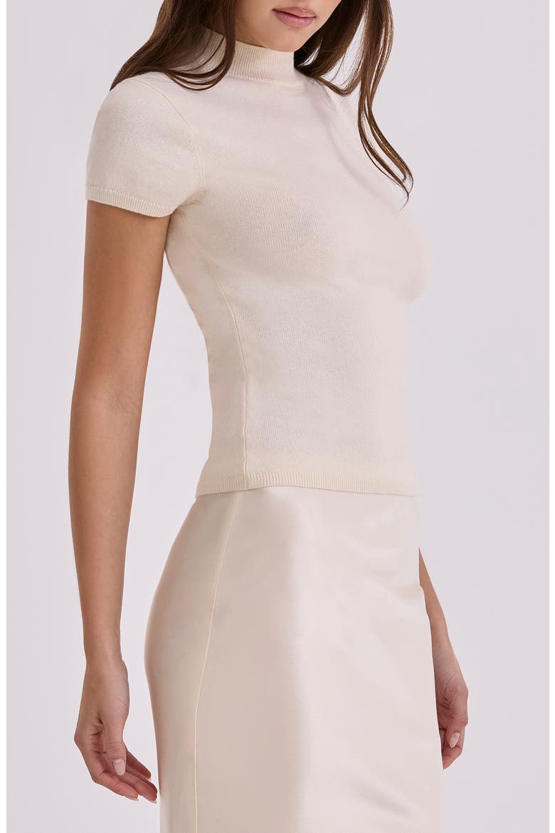Tamra Short Sleeve Sweater, Alternate, color, IVORY