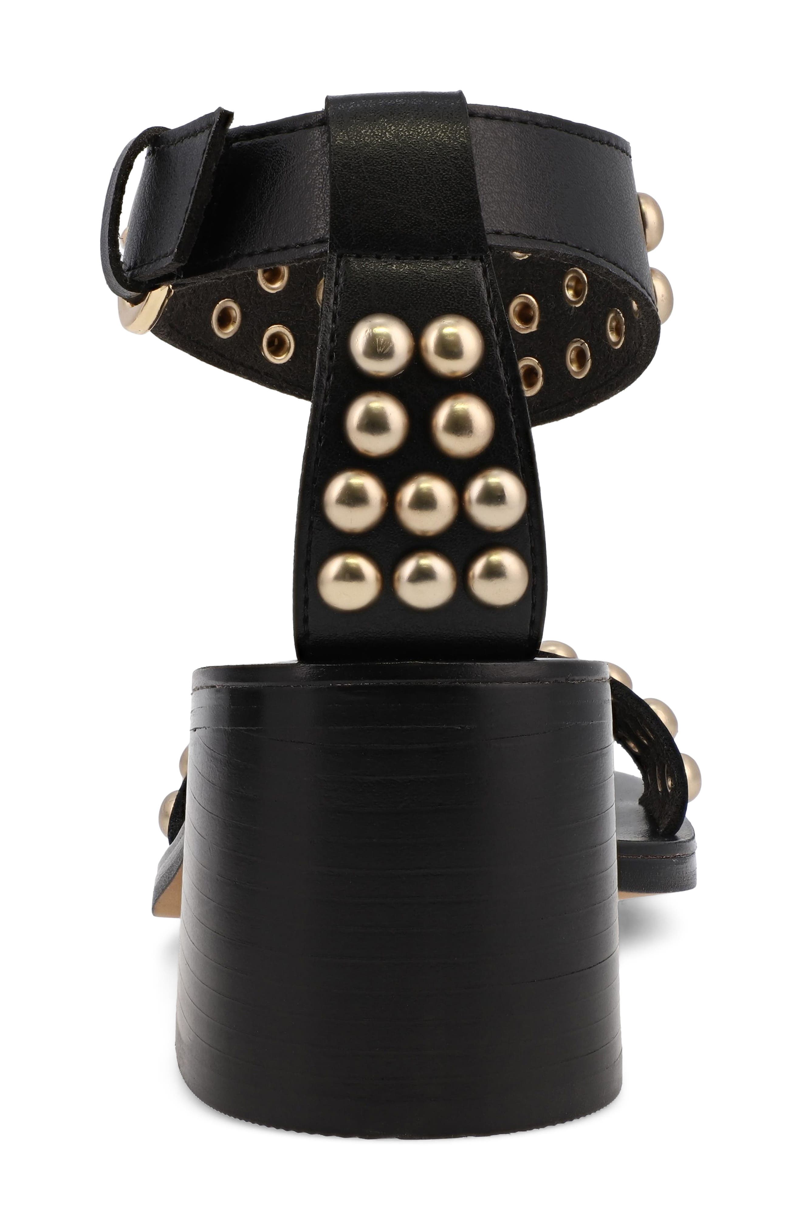 MIA Narelle Ankle Strap Sandal, Alternate, color, Black Bona