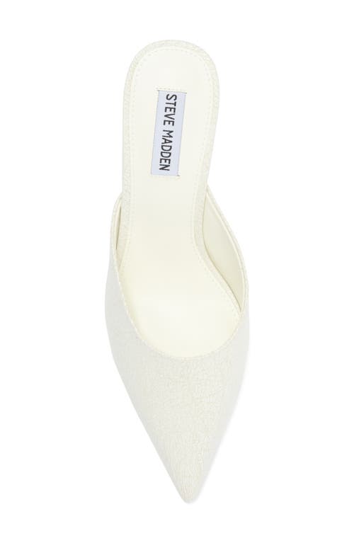 Steve Madden Emmie Pointed Toe Mule In White