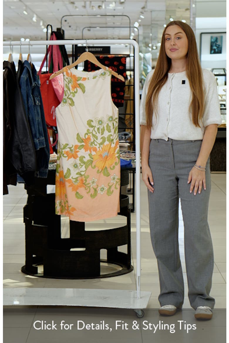 Noriko Placed Floral Minidress video