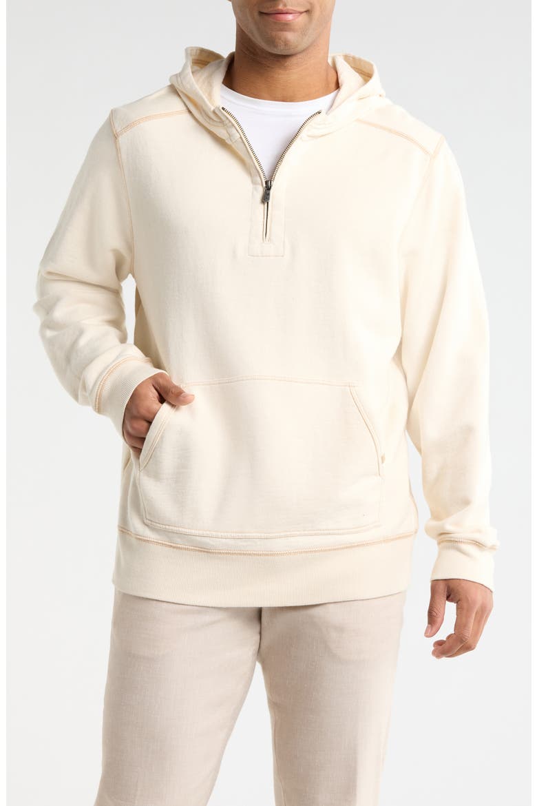 Cirrus Breeze Half Zip Hoodie, Main, color, NATURAL