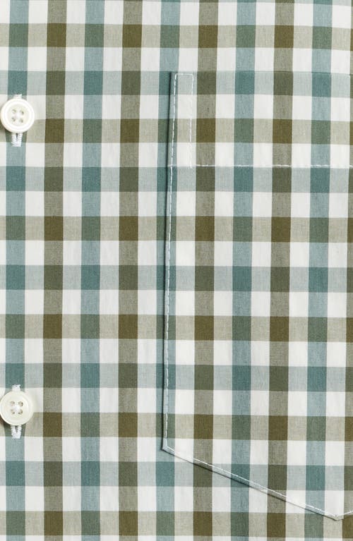 Nordstrom Jayde Plaid Stretch Button-up Shirt In Green