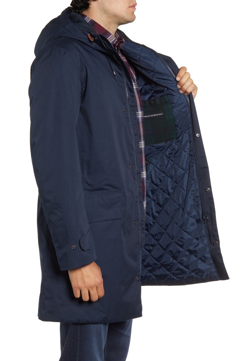 Pershore Waterproof Hooded Jacket, Alternate, color, NAVY